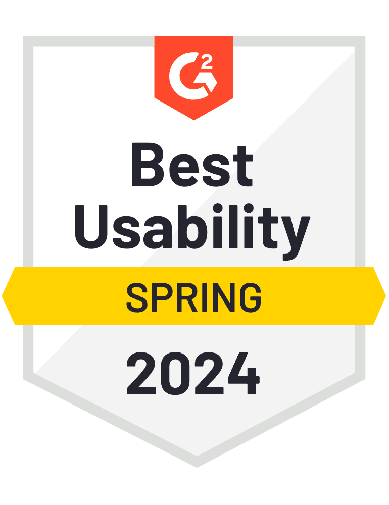 G2 Award: Best Usability