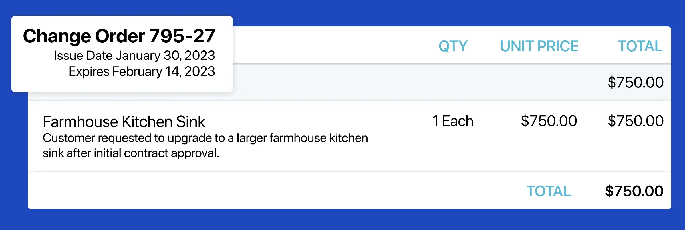 Change Orders for Home Builders