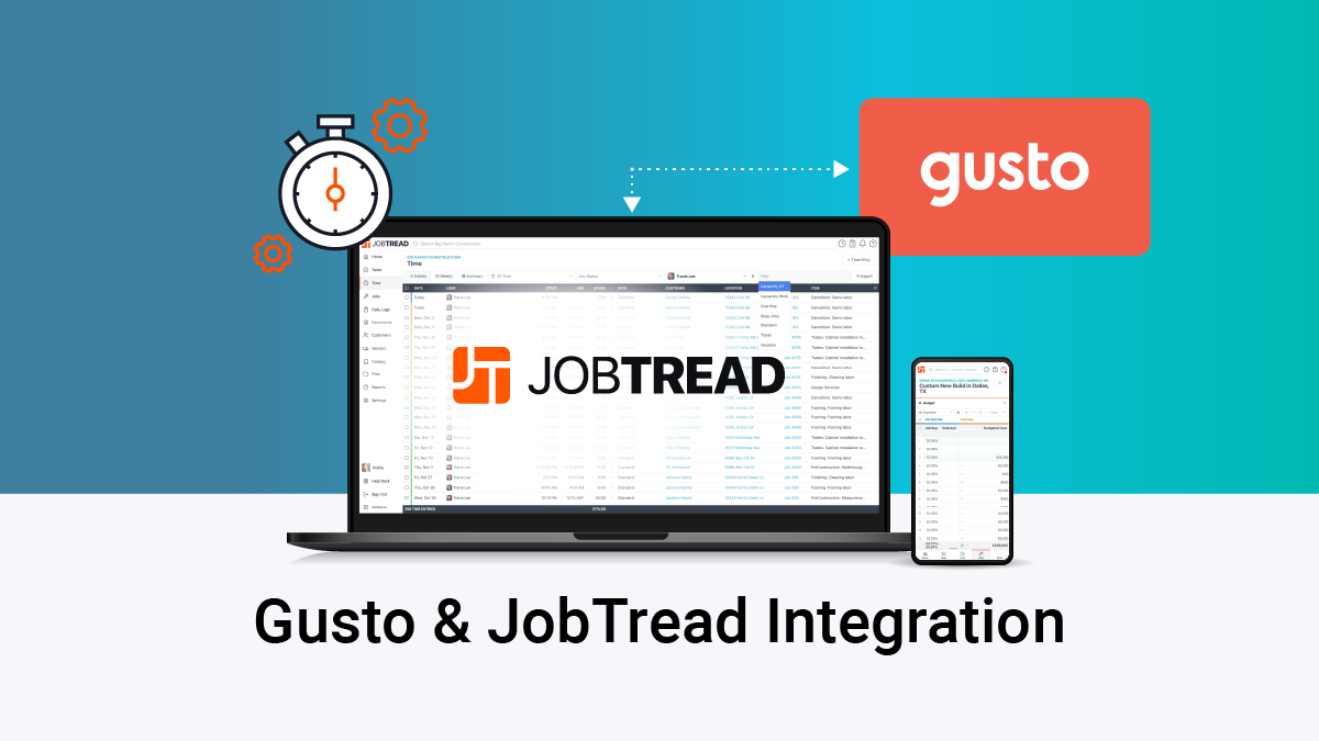 Gusto and JobTread Integration Software