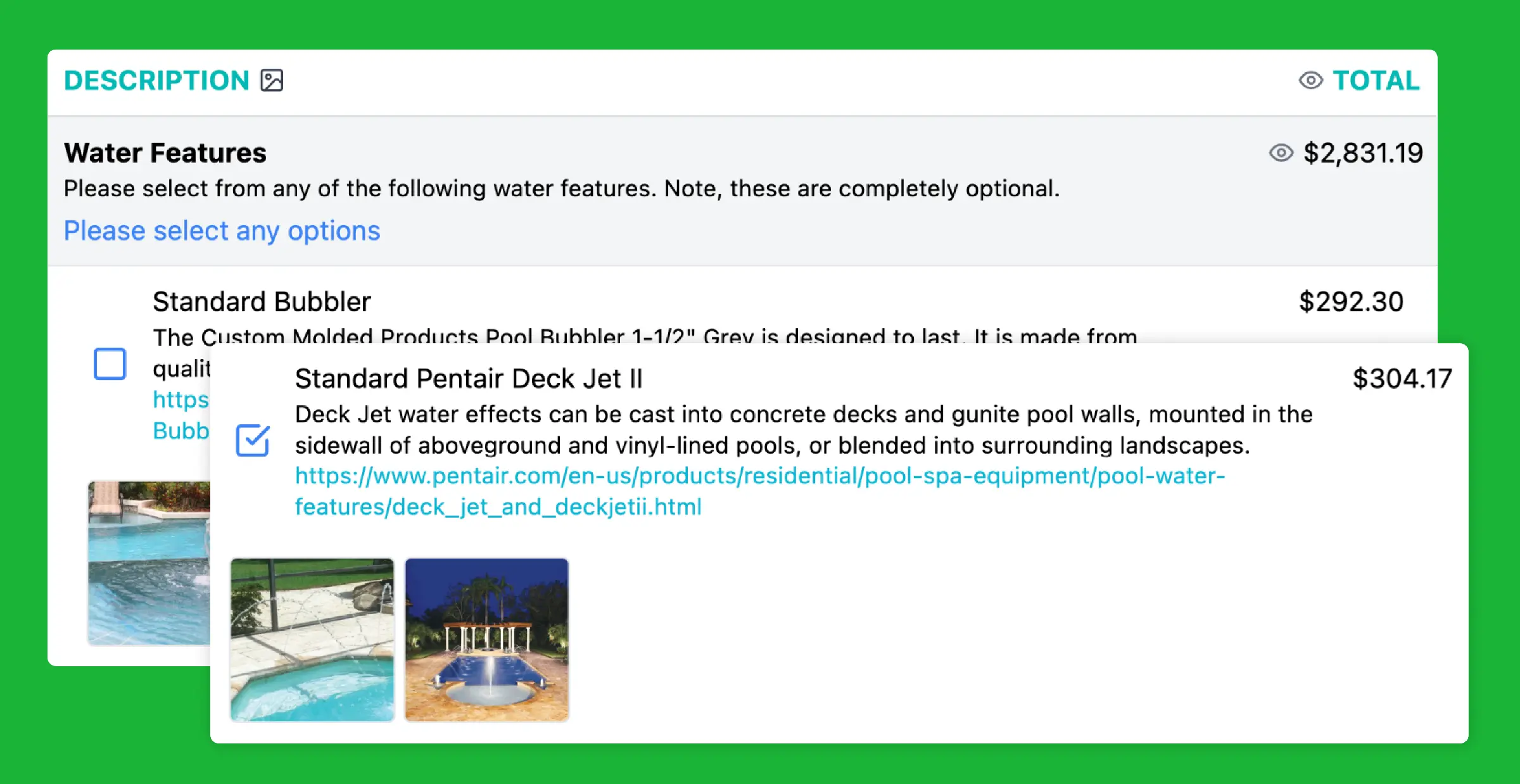 Pool Construction Estimating
